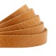DQ leather flat 10mm Natural brown